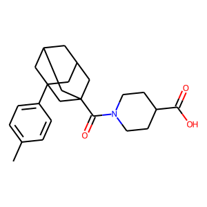 1-[3-(4-Methylphenyl)adamant-1-ylcarbonyl]piperidine-4-carboxylic acid