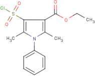 Ethyl 3-chlorosulphonyl-2,5-dimethyl-1-phenylpyrrole-4-carboxylate