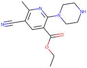 Ethyl 5-cyano-6-methyl-2-(piperazin-1-yl)nicotinate