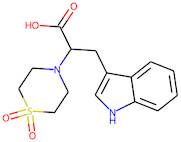 2-(1,1-Dioxidothiomorpholin-4-yl)-3-(1H-indol-3-yl)propanoic acid