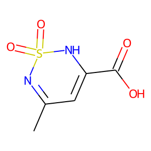 1,2-Dihydro-1,1-dioxo-5-methyl-1,2,6-thiadiazine-3-carboxylic acid