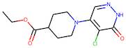 Ethyl 1-(5-chloro-1,6-dihydro-6-oxopyridazin-4-yl)piperidine-4-carboxylate