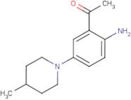 1-[2-Amino-5-(4-methylpiperidin-1-yl)phenyl]ethan-1-one