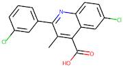 6-Chloro-2-(3-chlorophenyl)-3-methylquinoline-4-carboxylic acid