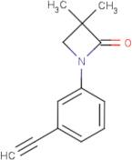 3,3-Dimethyl-1-(3-ethynylphenyl)azetidin-2-one