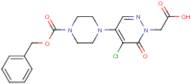 [4-Piperazin-1-yl-5-chloro-6-oxo-6H-pyridazin-1-yl]acetic acid, N4-CBZ protected