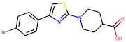 1-[4-(4-Bromophenyl)-1,3-thiazol-2-yl]piperidine-4-carboxylic acid