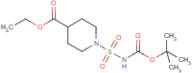 4-(Ethoxycarbonyl)piperidine-1-sulphonamide, N-BOC protected