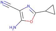 5-Amino-2-cyclopropyl-1,3-oxazole-4-carbonitrile