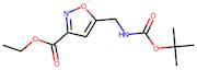 Ethyl 5-(aminomethyl)isoxazole-3-carboxylate, 5-BOC protected