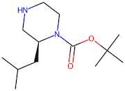 (2S)-2-Isobutylpiperazine, N1-BOC protected