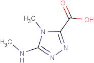 4-Methyl-5-(methylamino)-4H-1,2,4-triazole-3-carboxylic acid