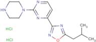 4-(5-Isobutyl-1,2,4-oxadiazol-3-yl)-2-(piperazin-1-yl)pyrimidine dihydrochloride