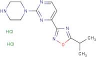 4-(5-Isopropyl-1,2,4-oxadiazol-3-yl)-2-(piperazin-1-yl)pyrimidine dihydrochloride