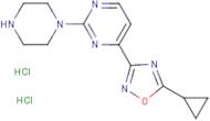 4-(5-Cyclopropyl-1,2,4-oxadiazol-3-yl)-2-(piperazin-1-yl)pyrimidine dihydrochloride