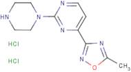 4-(5-Methyl-1,2,4-oxadiazol-3-yl)-2-(piperazin-1-yl)pyrimidine dihydrochloride
