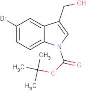 5-Bromo-3-(hydroxymethyl)-1H-indole, N-BOC protected