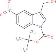 3-(Hydroxymethyl)-5-nitro-1H-indole, N-BOC protected