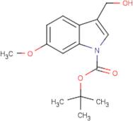 3-(Hydroxymethyl)-6-methoxy-1H-indole, N-BOC protected