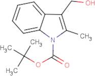 3-(Hydroxymethyl)-2-methyl-1H-indole, N-BOC protected