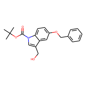 5-(Benzyloxy)-3-(hydroxymethyl)-1H-indole, N-BOC protected