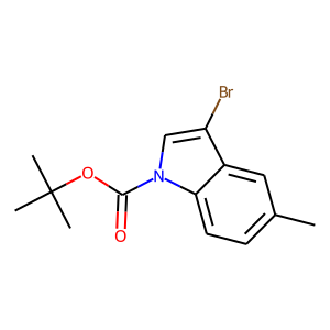 3-Bromo-5-methyl-1H-indole, N-BOC protected