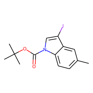 3-Iodo-5-methyl-1H-indole, N-BOC protected