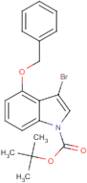4-(Benzyloxy)-3-bromo-1H-indole, N-BOC protected