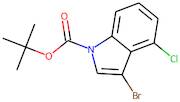 3-Bromo-4-chloro-1H-indole, N-BOC protected