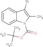 3-Bromo-2-methyl-1H-indole, N-BOC protected