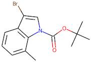 3-Bromo-7-methyl-1H-indole, N-BOC protected