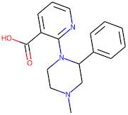 2-(4-Methyl-2-phenylpiperazin-1-yl)nicotinic acid