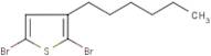 2,5-Dibromo-3-hex-1-ylthiophene