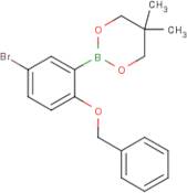 2-(Benzyloxy)-5-bromobenzeneboronic acid, neopentyl glycol ester