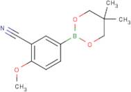 3-Cyano-4-methoxybenzeneboronic acid, neopentyl glycol ester