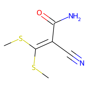 2-Cyano-3,3-bis(methylsulphanyl)acrylamide