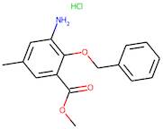 Methyl 3-amino-2-(benzyloxy)-5-methylbenzoate hydrochloride