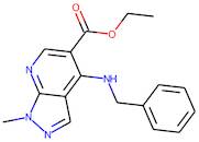 Ethyl 4-(benzylamino)-1-methyl-1H-pyrazolo[3,4-b]pyridine-5-carboxylate