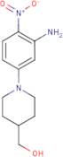 [1-(3-Amino-4-nitrophenyl)piperidin-4-yl]methanol