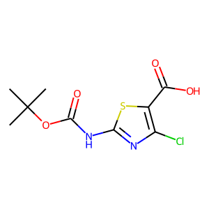 2-Amino-4-chloro-1,3-thiazole-5-carboxylic acid, 2-BOC protected