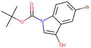 5-Bromo-3-hydroxy-1H-indole, N-BOC protected