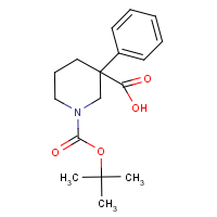 3-Phenylpiperidine-3-carboxylic acid, N-BOC protected