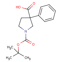 3-Phenylpyrrolidine-3-carboxylic acid, N-BOC protected