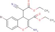 Ethyl 2-amino-6-bromo-4-(1-cyano-2-ethoxy-2-oxoethyl)-4H-1-benzopyran-3-carboxylate