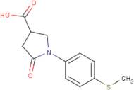 1-[4-(Methylsulphonyl)phenyl]-5-oxo-3-pyrrolidinecarboxylic acid