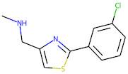 2-(3-Chlorophenyl)-4-[(methylamino)methyl]-1,3-thiazole