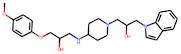 1-{[1-[2-Hydroxy-3-(1H-indol-1-yl)propyl]tetrahydropyridin-4(2H)-yl]amino}-3-(4-methoxyphenoxy)pro…