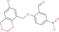 2-[(6-Chloro-4H-1,3-benzodioxin-8-yl)methoxy]-5-nitrobenzaldehyde