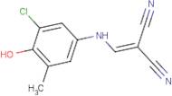 2-[(3-chloro-4-hydroxy-5-methylanilino)methylidene]malononitrile