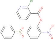 2-nitro-5-(phenylsulphonyl)phenyl 2-chloronicotinate